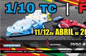 1ª Prova do Campeonato Nacional 1/10 TC Stock, Mod e Trofeu F1